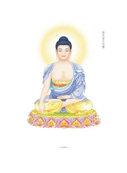 晨起礼佛#顶礼五十三佛之南无宝月光佛05转发分享,点赞祈福,祝愿