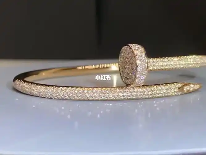 卡地亚钉子手镯满钻宽版cartier钉子镯