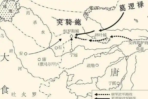 公元747年,高仙芝平定小勃律,巩固了唐朝在中亚的统治地位,使得唐朝