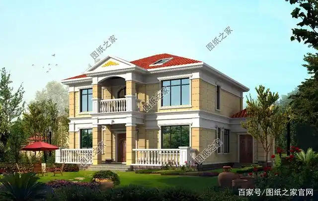 农村三间两层半别墅户型图,简约又大气,农村家庭都喜爱