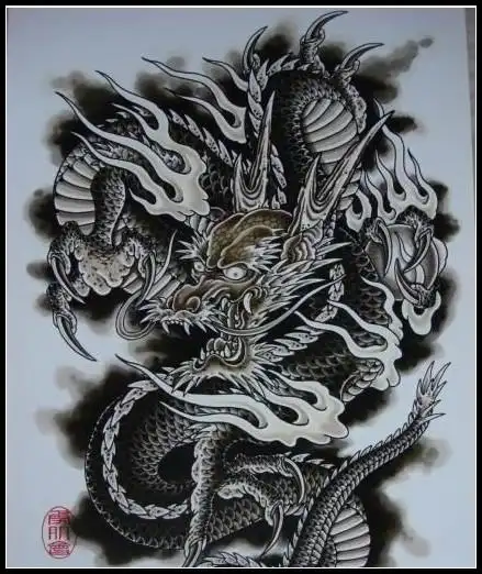 龙纹身满背龙纹身图案纹身图案