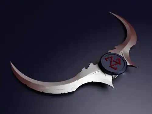 请问电影《灭门》中,廖碧儿杀任达华的时候,用的武器,就是两边都是