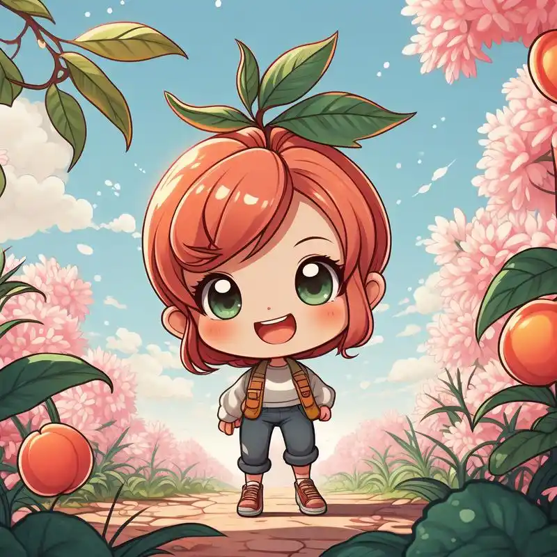 卡通桃子头像,可爱到犯规997815