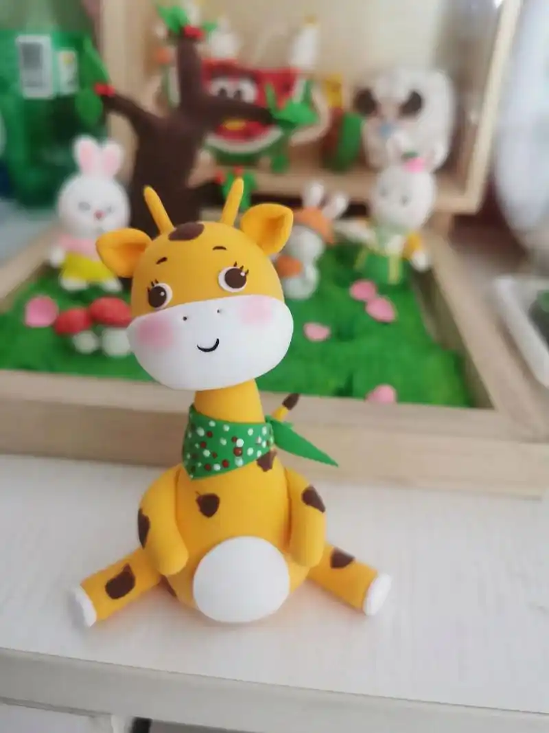 可爱的长颈鹿超轻粘土操作步骤 可爱的长颈鹿超轻粘土操作步骤