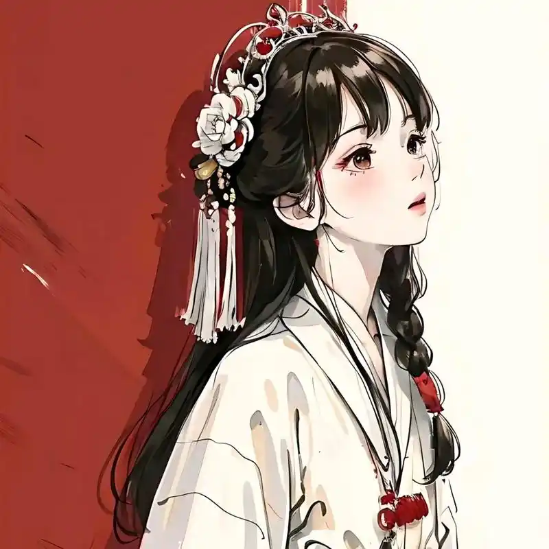 一组精致甜美的古风插画,画风细致,清秀可人. #动漫# #插画# #二次元