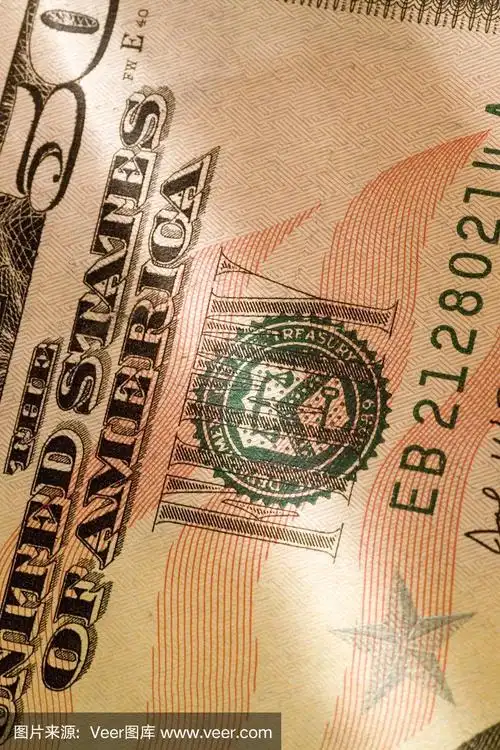 50美元钞票的特写