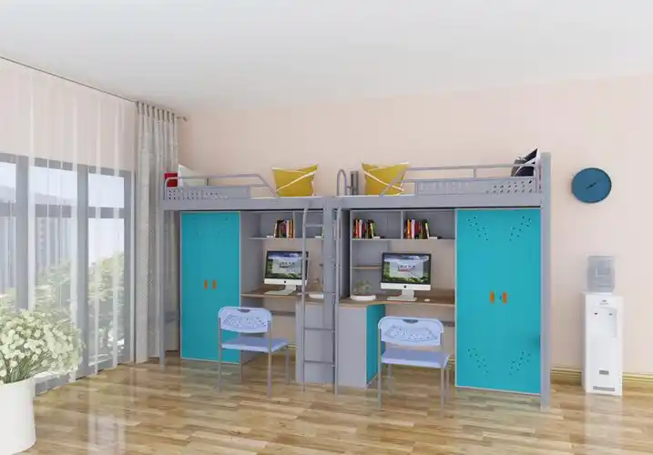 宿舍公寓床效果图