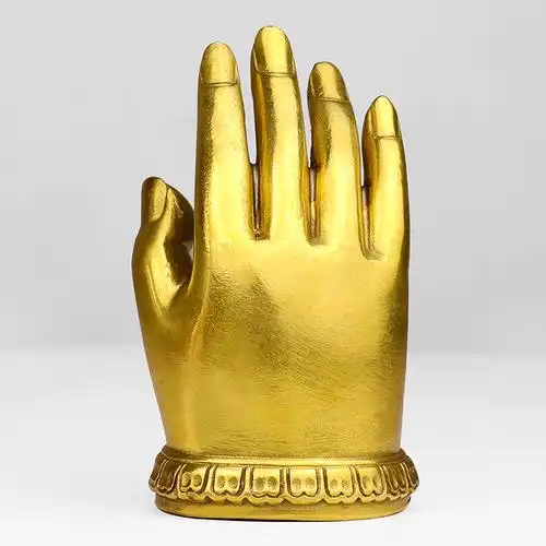 黄铜佛手如来佛掌家家居电视柜装饰品玄关禅意桌面摆件