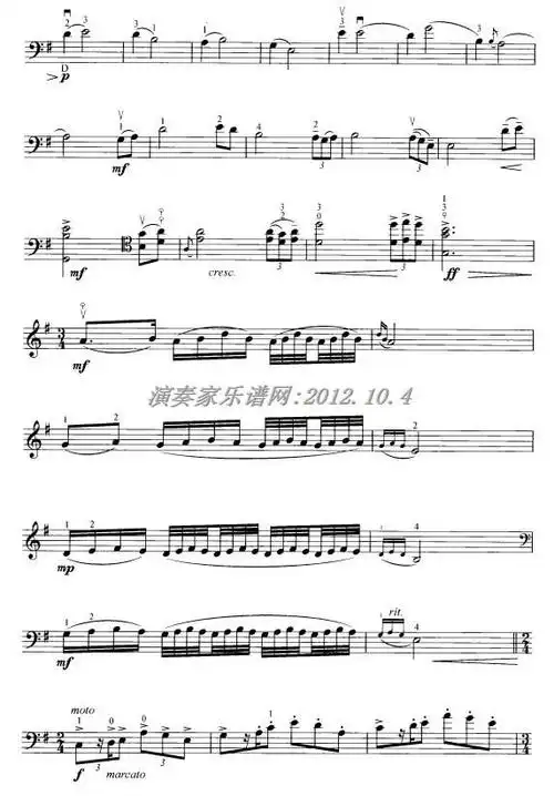 往事大提琴曲谱及作者个人介绍