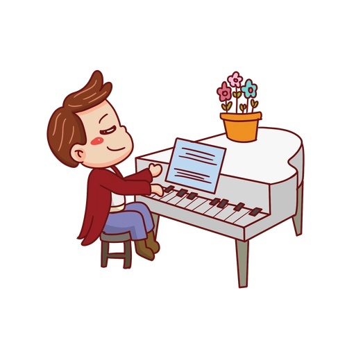 开开心心上学来顺顺利利练琴去