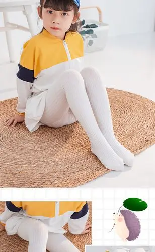 日韩系透气亲肤柔软女童连裤袜公主风糖果色儿童裤袜抽条打底裤