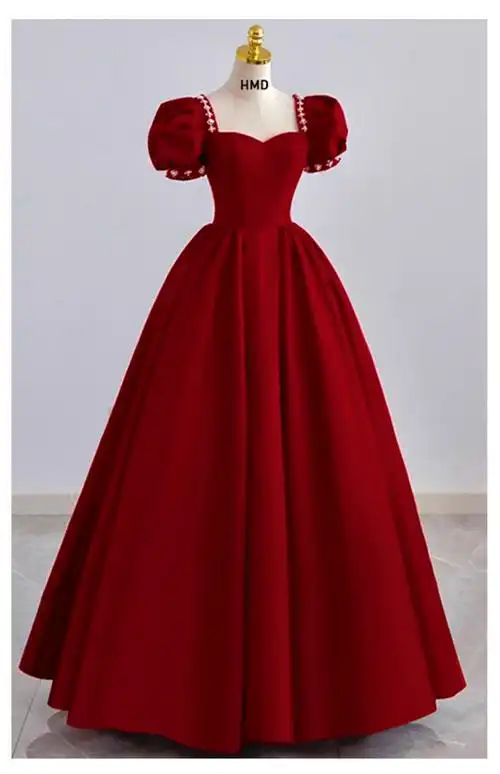 商品描述腰型中腰裙长长款  中长款袖长短袖婚纱礼服款式晚礼服流行