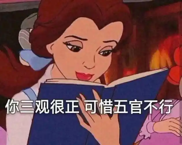 你三观很正可惜五官不行表情