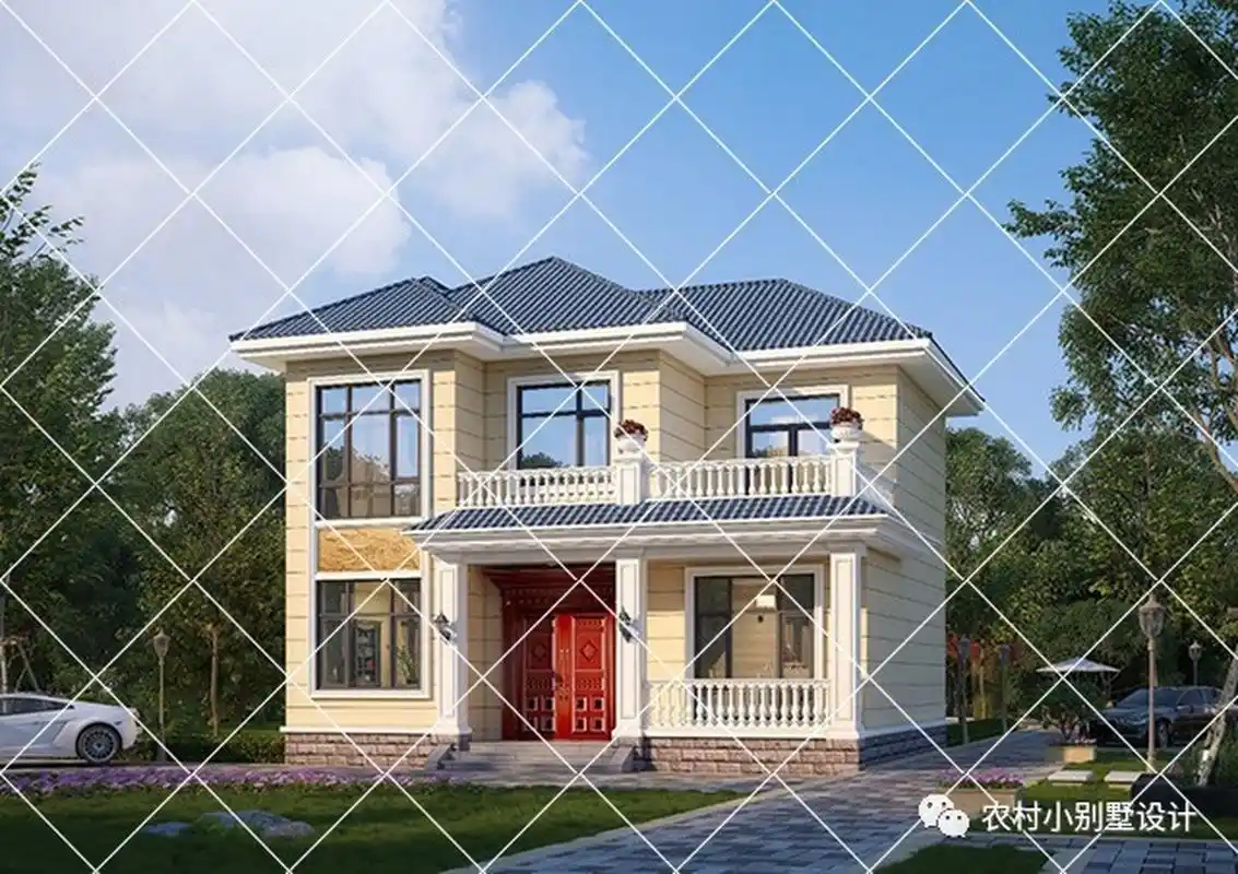 造价18万经济二层农村别墅自建房,简单大气 一般来说,二层别墅的价格