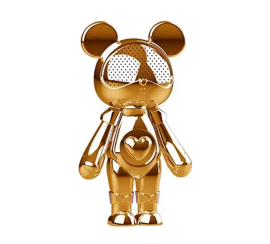 星际熊电镀摆件套装725mm创意礼品家居摆设玩具公仔人偶手办音箱