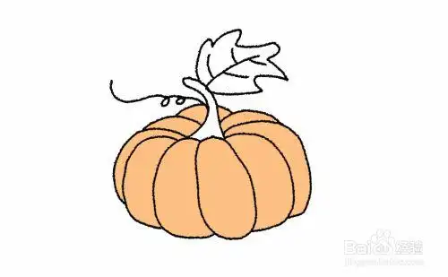 南瓜怎么简笔画