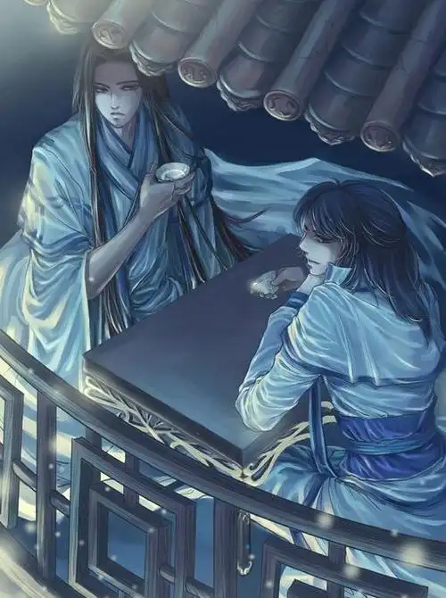 古代 古风人物 仙侠 小鸟依人 唯美 爱情 恋爱 游戏美术 插画 漫画