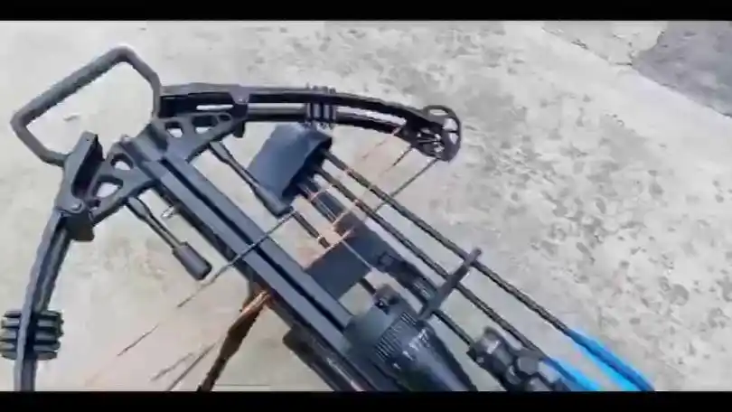 国外十字弩合法拍摄rdx365复合弩户外性能测试娱乐节目