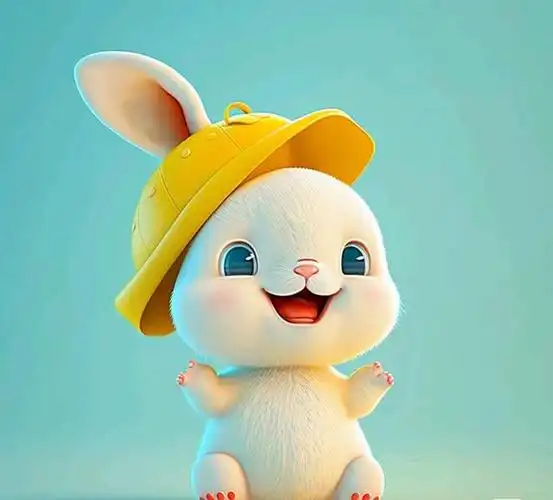 黄色系列的小兔兔