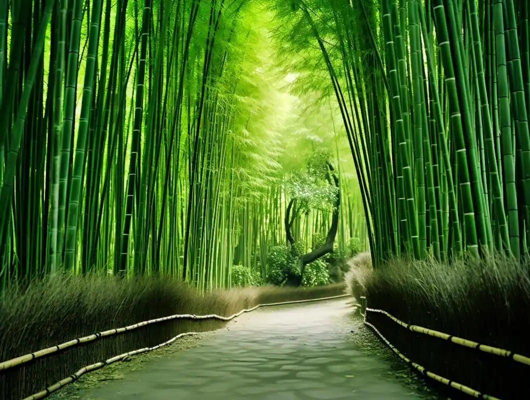 茂密的竹林,光影浅绿的风,阳光,竹子嫩芽——一场清新的感官盛 - 抖音