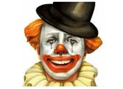 给我一张图片小丑的要一半在笑一半在哭的我当qq头像