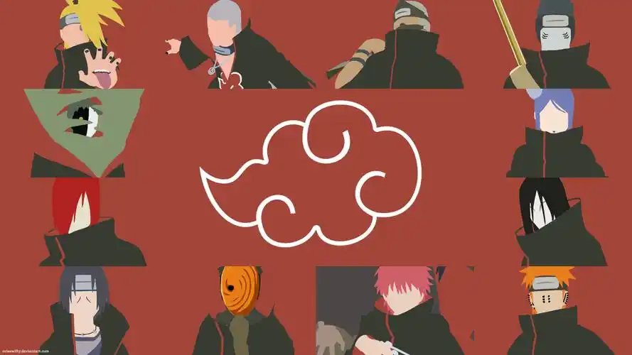 求火影忍者晓组织高清壁纸