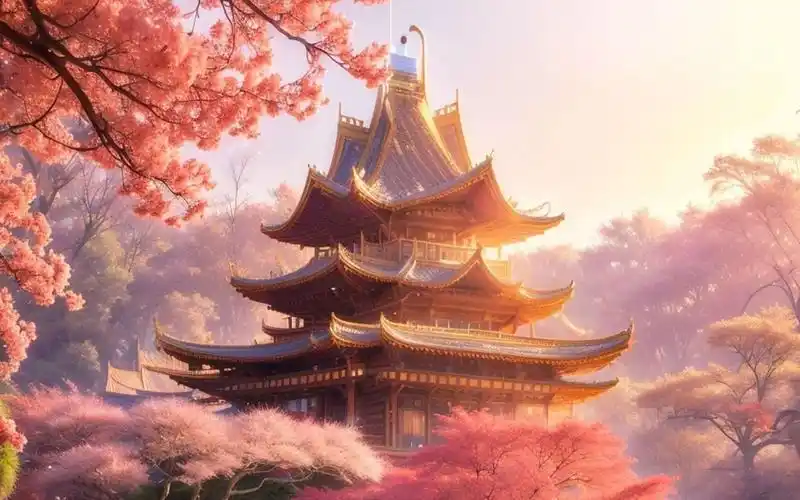 绝美的仙境宫殿 ai绘画 chilloutmix