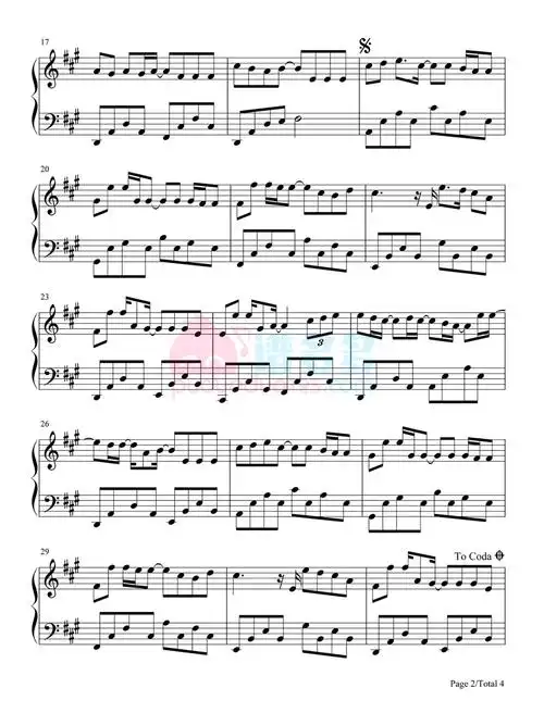 张远嘉宾钢琴谱五线谱双手简谱