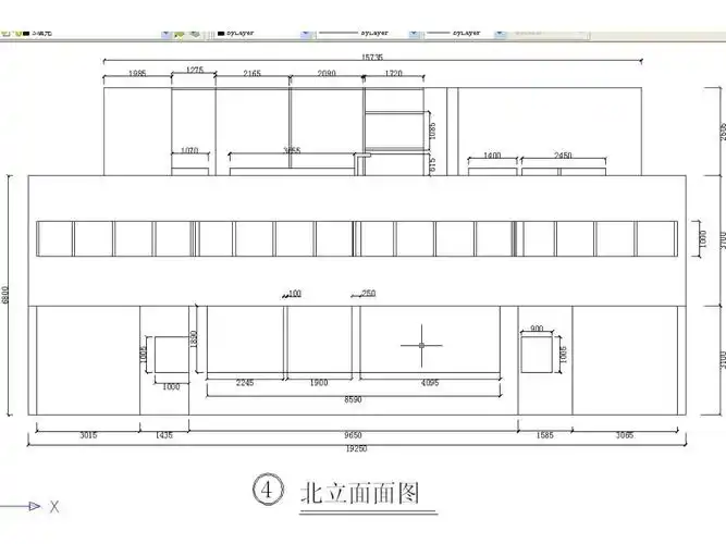 萨伏伊别墅立面剖面图ppt课件