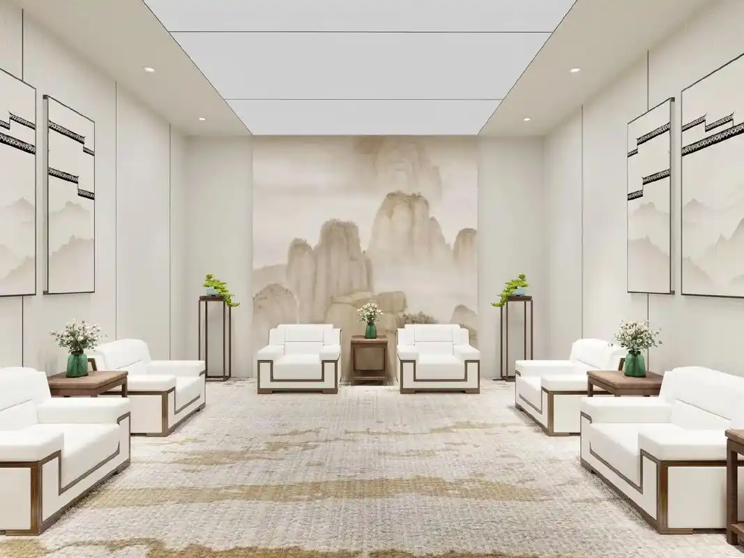 会议接待室#工装设计 #效果图表现 #设计案例分 - 抖音