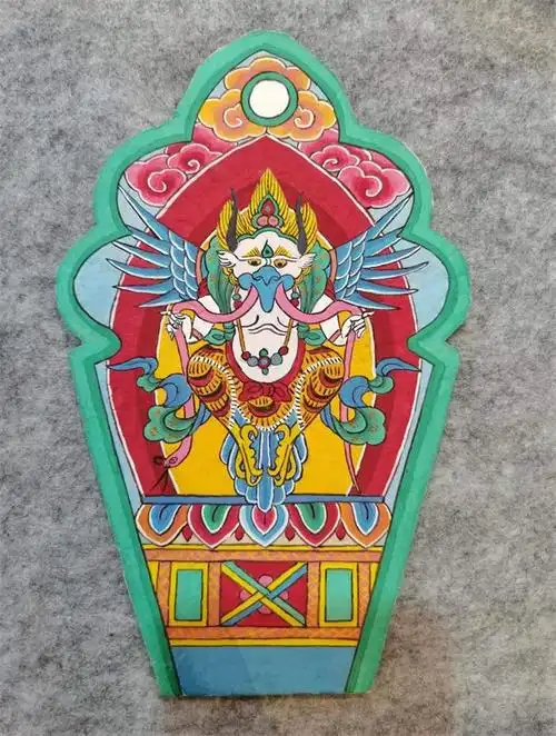 纳西族东巴画作为东巴文化的重要载体,主要用于祭祀仪式中,东巴画主要