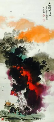 徐国人*老师,精品泼墨山水 作品欣赏