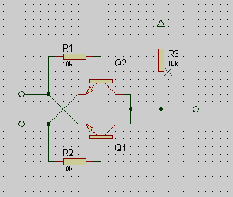 可以用三极管实现同或门么