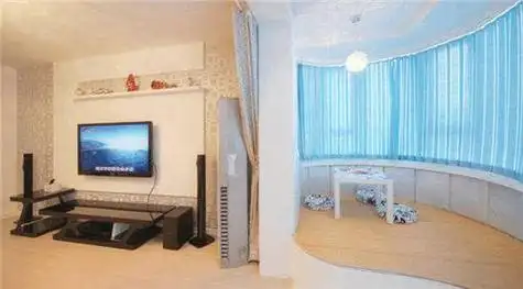 2017弧形阳台装修效果图 弧形阳台装出别样的美