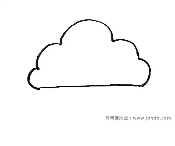 雷雨云简笔画教程