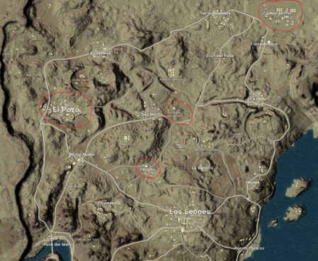 绝地求生沙漠地图哪里资源多沙漠地图跳伞位置介绍