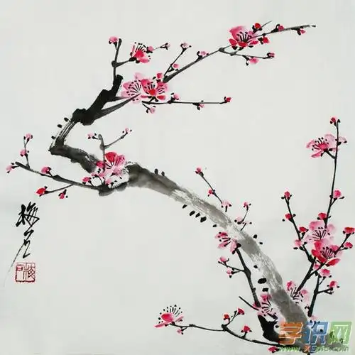 简单的中国画梅花画法