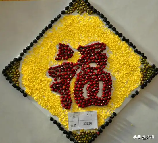 种子粘贴画创意图片大全制作简单又漂亮的种子粘画