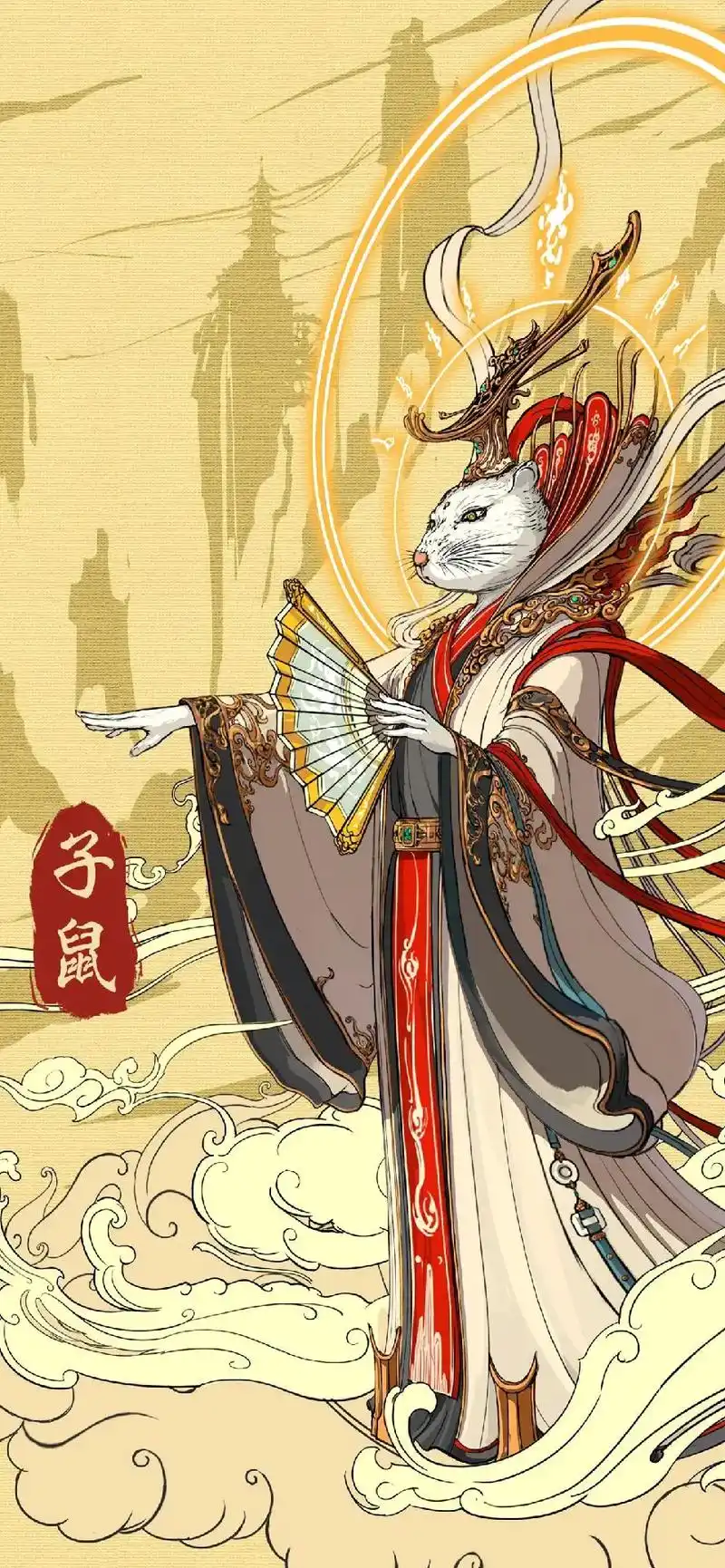 十二生肖插画壁纸背景图.#抖音图文来了 #背景图 #手机壁纸 - 抖音