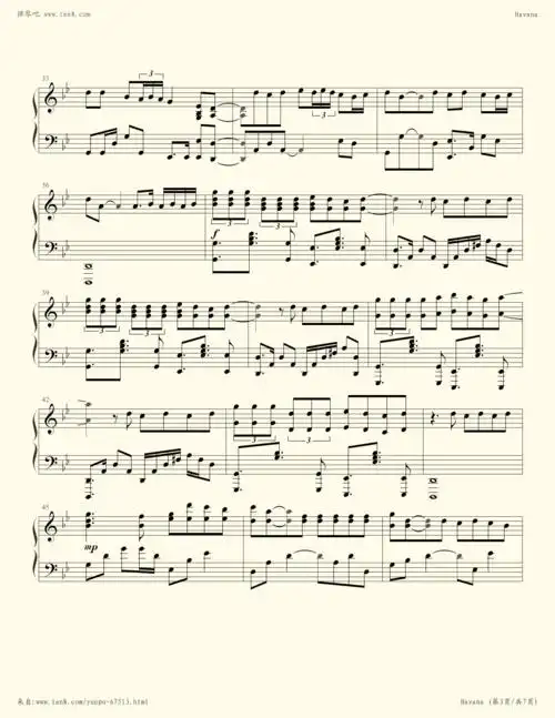 havana(完整版,7级)-camila cabello小提琴谱