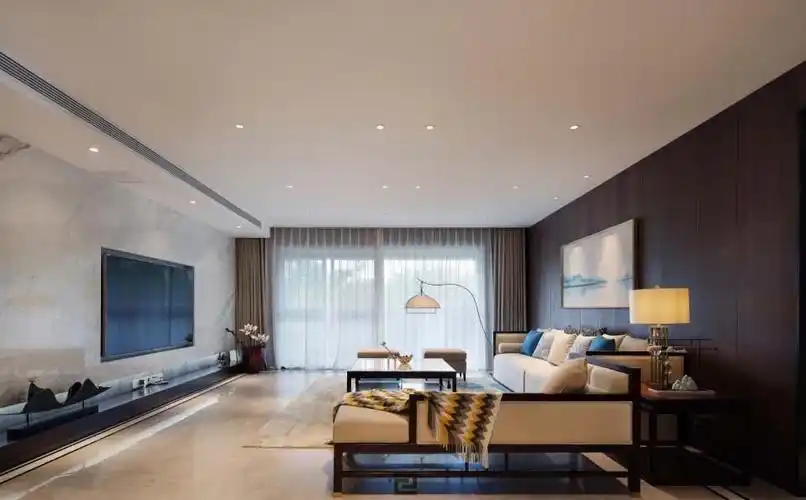 无吊顶的房屋客厅装修效果图