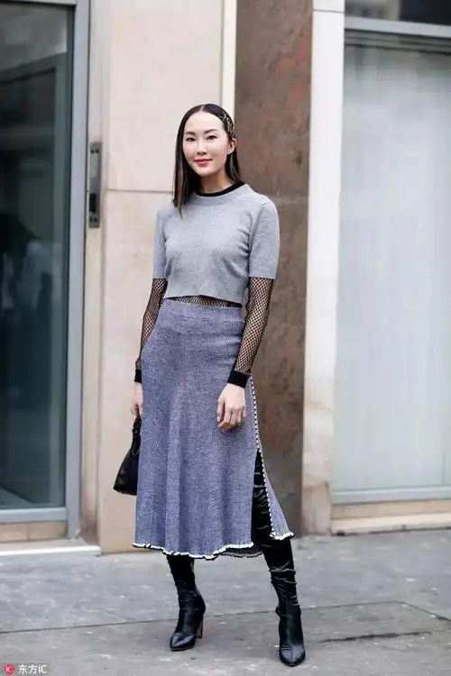 长裙配长靴,究竟好不好看?