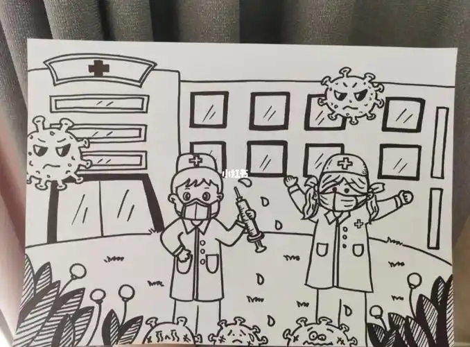 所以画了一张#学前教育  #教师资格证  #简笔画  #儿童画  #疫情防控