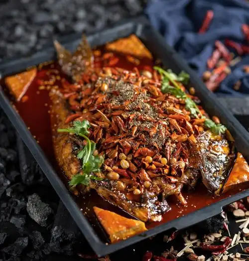 孜然和酸菜烤鱼,五谷鱼粉,金汤酸菜鱼,每一种都爱吃,下饭特香