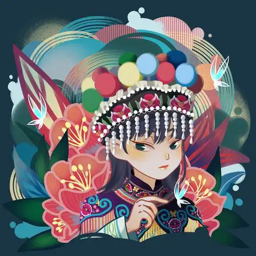 彝族插画设计-【彝】|插画|艺术插画|火岄 - 原创作品 - 站酷 (zcool)