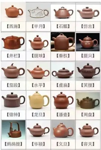 紫砂壶94种经典壶型及名称,您知道多少个呢?