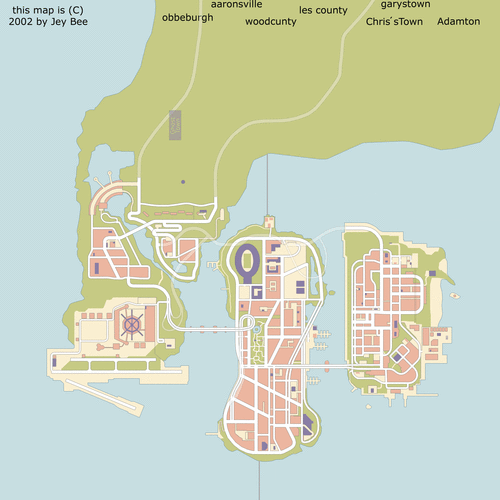 那位大虾给个《侠盗猎车3》的地图mod.如↓ ↓↓ ↓的地图 .