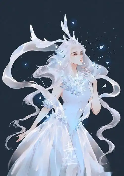 华清宫一鹿之古风插画角仙