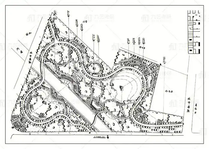 风景园林平面图设计学生作品366