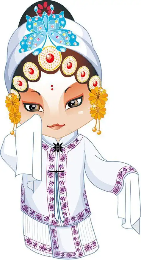 人物简笔画京剧卡通头饰简笔画京剧牡丹亭惊梦柳梦梅简笔画图片武生